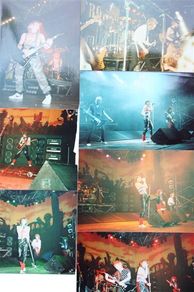 Def Leppard Rick Allen Owned Original Photographs 1983 Pyromania Tour