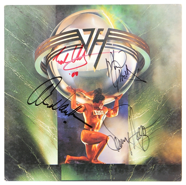 Van Halen Band Signed "5150" Album JSA