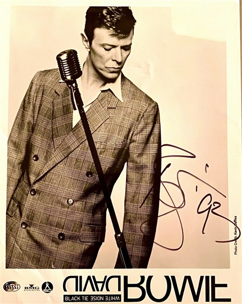 David Bowie Signed Photograph David Bowie Autographs LOA