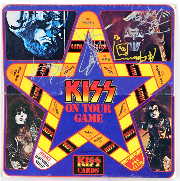 KISS Original Band Signed "KISS on Tour" Board Game