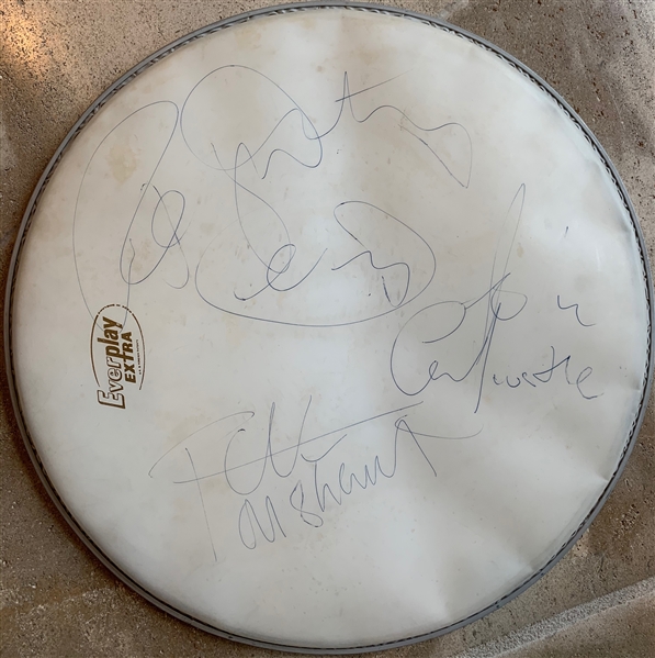 Tho Who Band Signed Stage Used "Everplay" Drumhead with Keith Moon TRACKS UK LOA