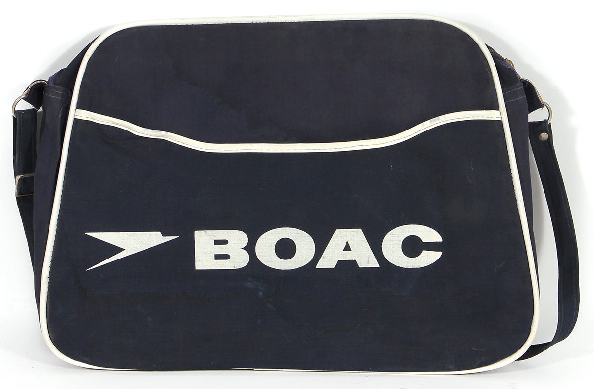 Vintage Rare 60's/70's BOAC British Overseas Airways Corporation Carry On  Bag | eBay
