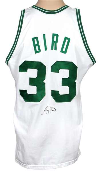 Lot Detail - Larry Bird Game Worn and Signed ROOKIE Boston Celtics Home ...