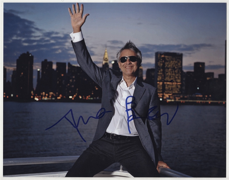 Andrea Bocelli Signed 11 x 14 Photograph