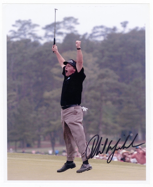 Phil Mickelson Signed Masters Win Photograph