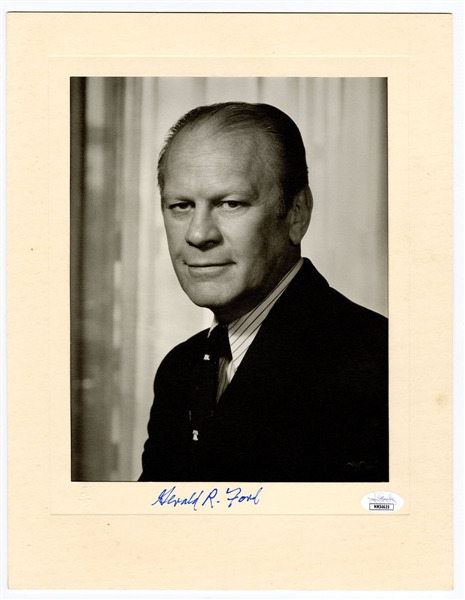 President Gerald Ford Signed “Bachrach” Photograph (Signed on Matte) JSA