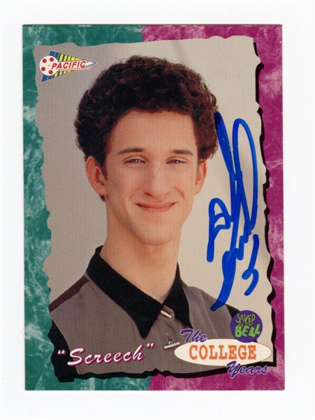 Dustin Diamond Signed "Saved by the Bell" Trading Card JSA