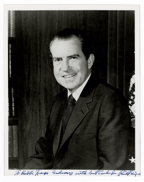 Richard Nixon Signed Photograph JSA