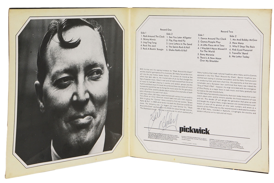 Bill Haley Signed "The Bill Haley Collection Record Set" Album