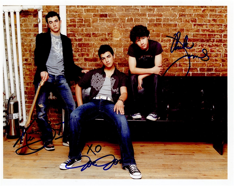 Jonas Brothers Band Signed Photograph