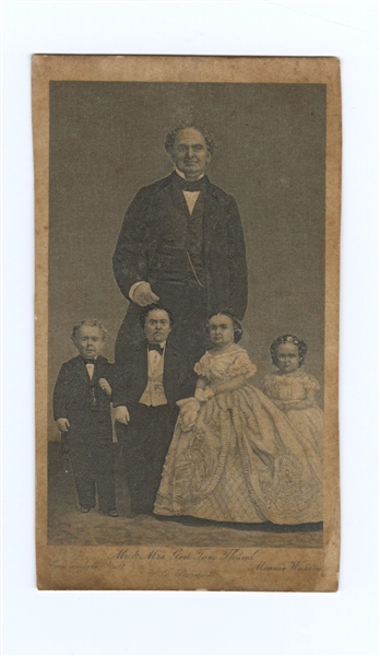 Mr. & Mrs. Tom Thumb Wedding Day 1863 CDV