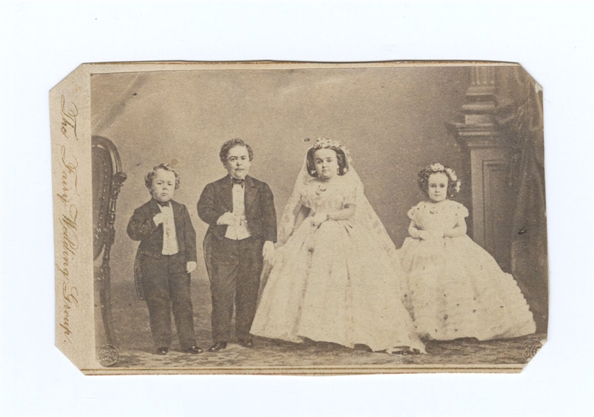 1863 Fairy Wedding Group: Tom Thumb CDV