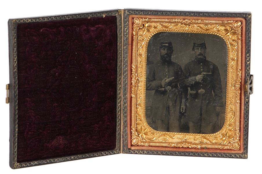 Civil War Soldiers Encased Tintype