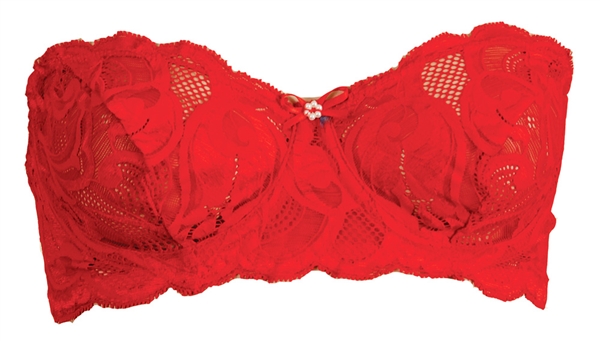 Madonna Red Lace Bra Custom Made by Andre Van Pier