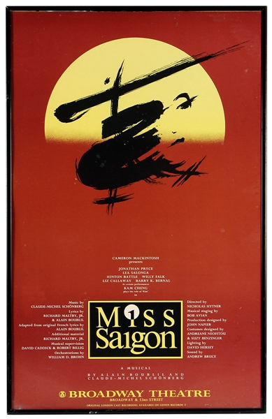 Miss Saigon Broadway Show Poster