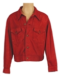 Elvis Presley "Stay Away Joe" Film Production Worn Red Wine Denim Jacket