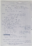 Beatles Paul McCartney Handwritten “Through Our Love” Lyrics Beckett