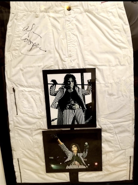 Alice Cooper Signed & Worn Golf Pants