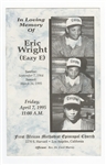 Eazy E Funeral Pin and Program Lot