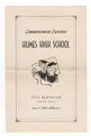 1953 Elvis Presley High School Commencement Program