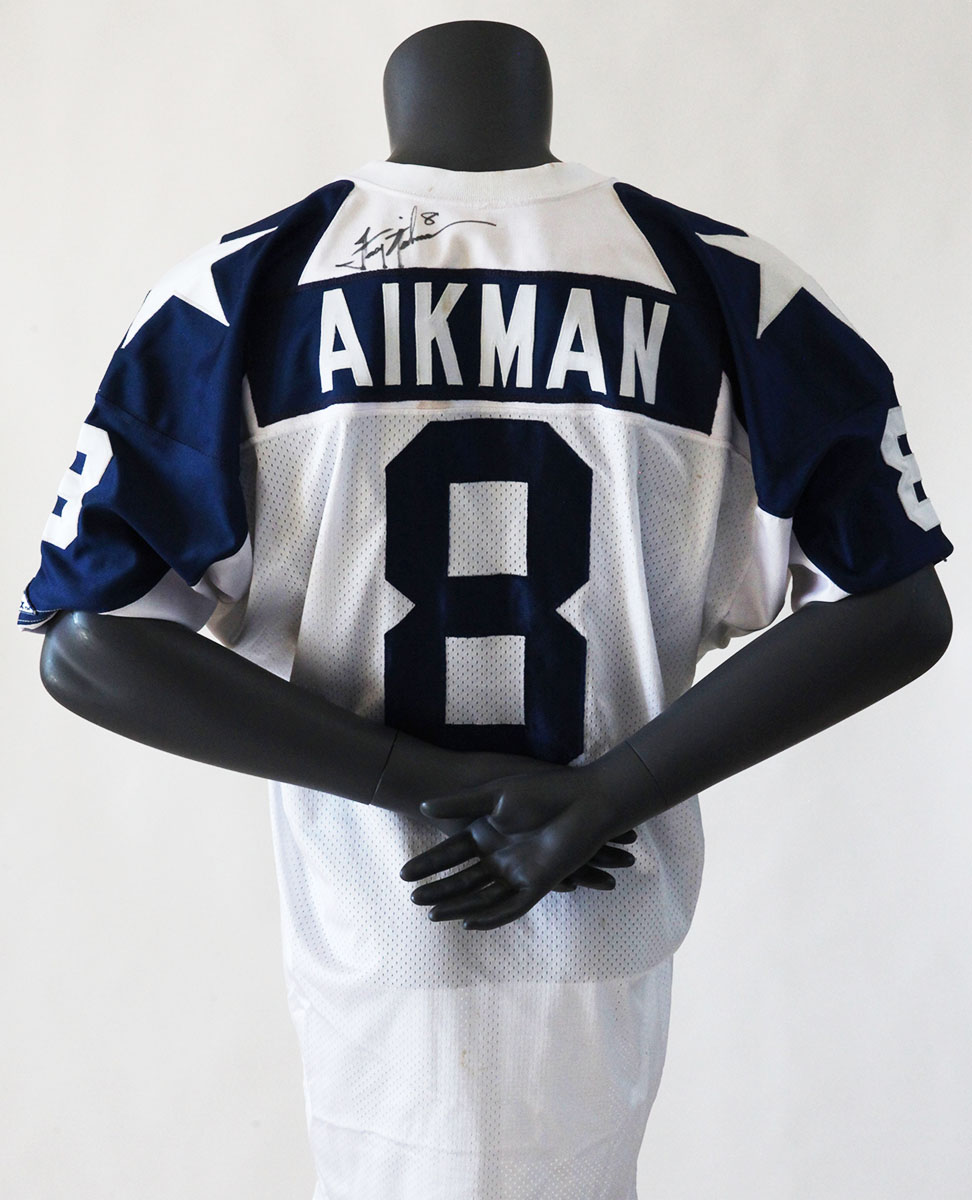 Lot Detail - Troy Aikman Game Worn and Signed 75th Anniversary
