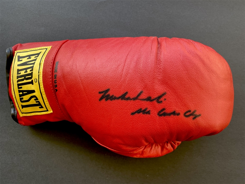 Lot Detail - Muhammad Ali Signed Everlast Boxing Glove with 