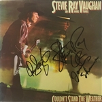 Stevie Ray Vaughan & Double Trouble Band Signed “Couldnt Stand the Weather” Album REAL