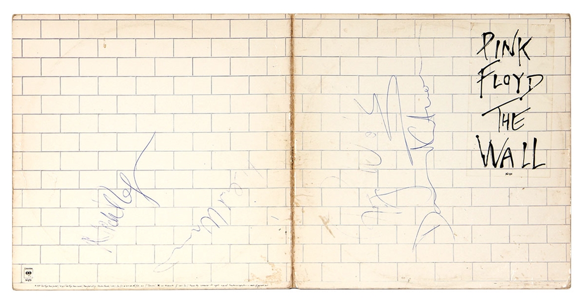 Pink Floyd Band Signed "The Wall" Album JSA