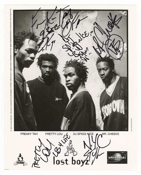 Lost Boyz Signed & Inscribed Promotional Photograph