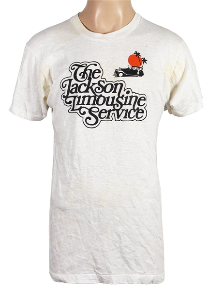 Michael Jackson Owned and Worn "The Jackson Limousine Service" T-Shirt