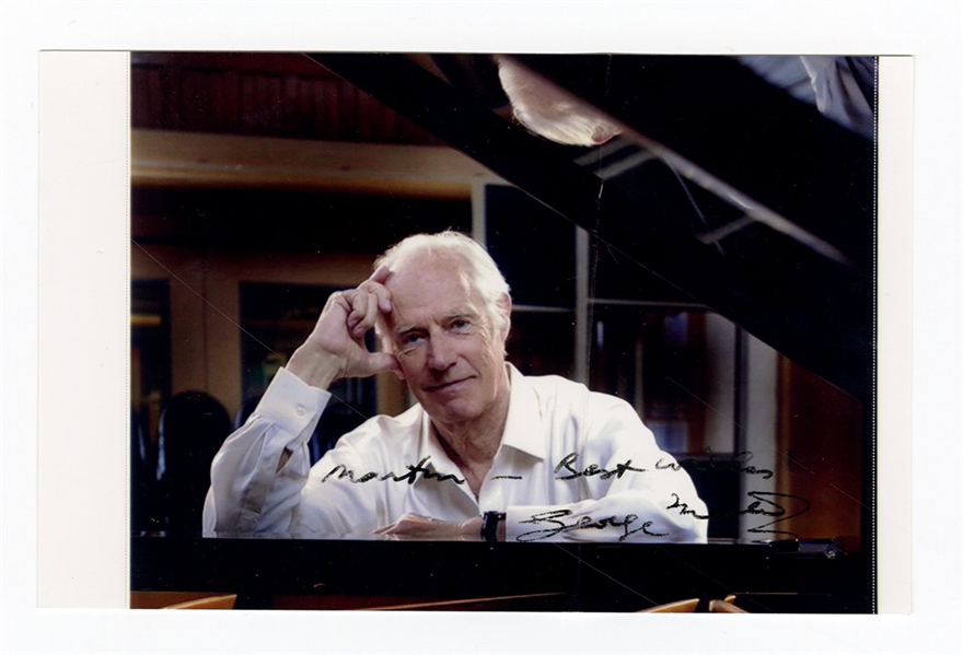 George Martin Signed & Inscribed Photograph