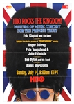 Bob Dylan/Eric Clapton/The Who Original Princes Trust HBO Concert Poster