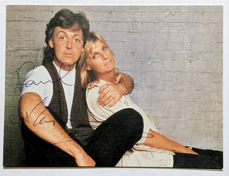 Paul McCartney Signed Candid Photograph TRACKS UK