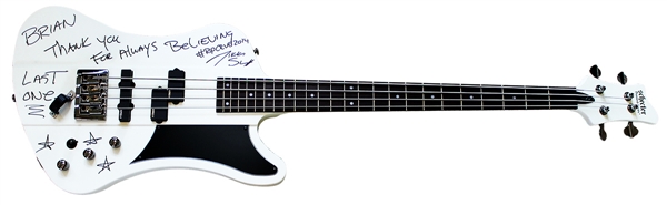 Motley Crue Nikki Sixx Stage Played and Signed Schecter Bass