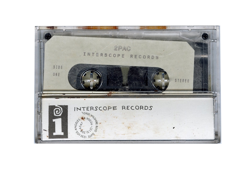 Tupac Shakur Original Unreleased Interscope "Troublesome" Album Cassette Recording