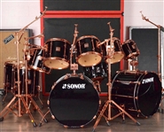 John Tempesta Album Recording and Stage Used 1990 Sonor Hi Lite Exclusive Drum Kit