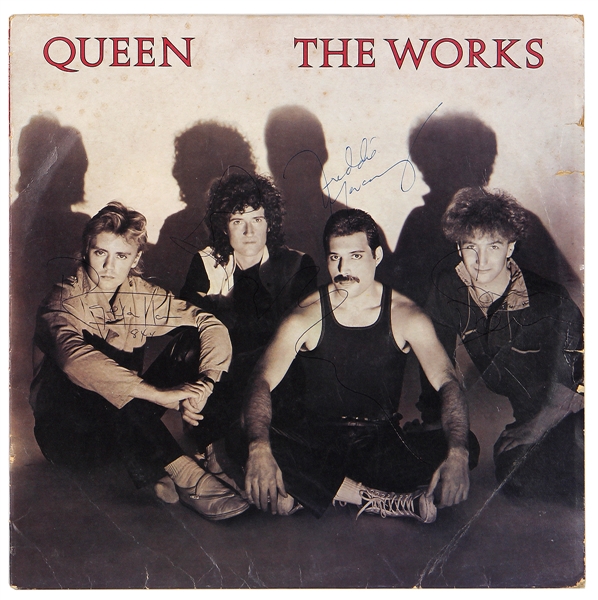 Freddie Mercury Signed “The Works” Album JSA