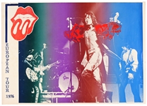 Rolling Stones Original 1976 European Tour Concert Poster