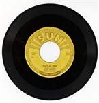 Elvis Presley "Thats All Right" Original Sun Records 45 with "Push Marks"