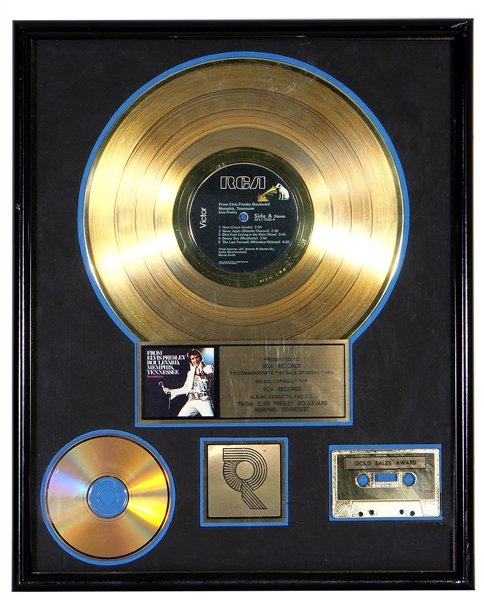 Elvis Presley "From Elvis Presley Boulevard Memphis, Tennessee" RIAA Gold Record, CD, and Cassette Award Presented to RCA