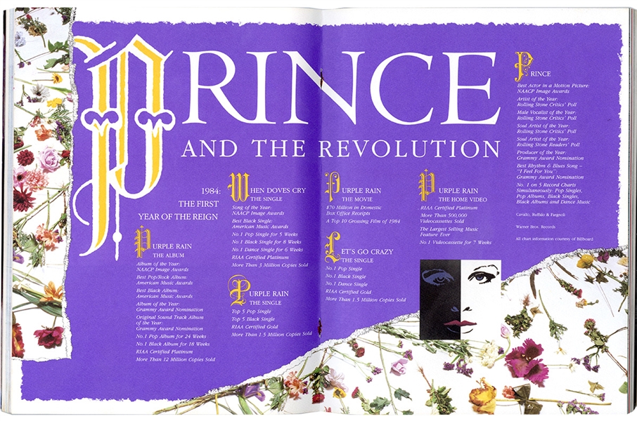 Prince Original 1985 Grammy Awards Program and Invitation