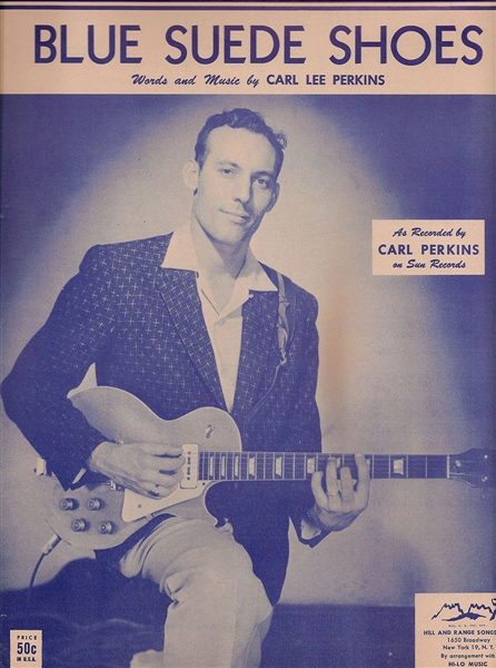 Carl Perkins "Blue Suede Shoes" Original Sheet Music