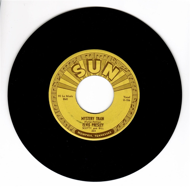 Elvis Presley "Mystery Train"/"I Forgot to Remember to Forget" Sun Records 45 Record (Sun-223)