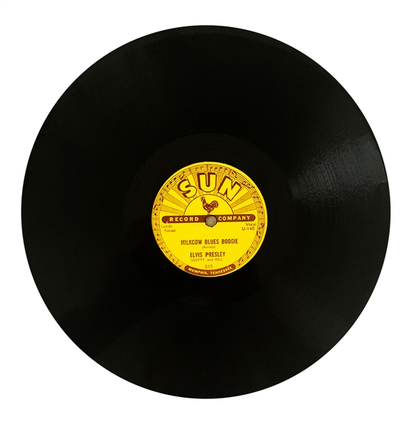 Elvis Presley "Milkcow Blues Boogie"/"Youre a Heartbreaker" Sun Records 78 Record (Sun-215)