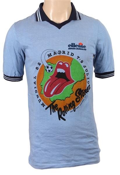 The Rolling Stones Extremely Rare 1982 World Cup Madrid T-Shirt