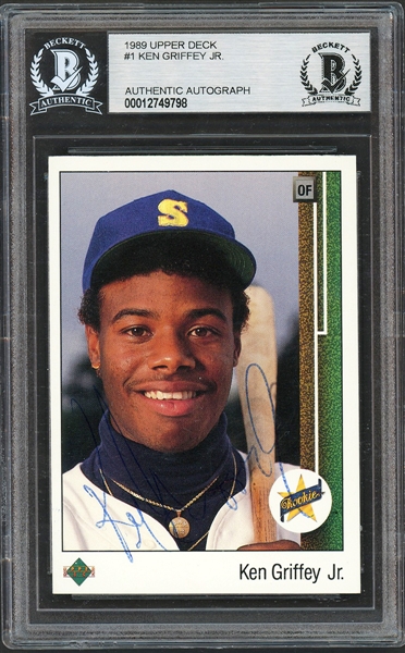 1989 Upper Deck Ken Griffey Jr. Rookie Signed BGS