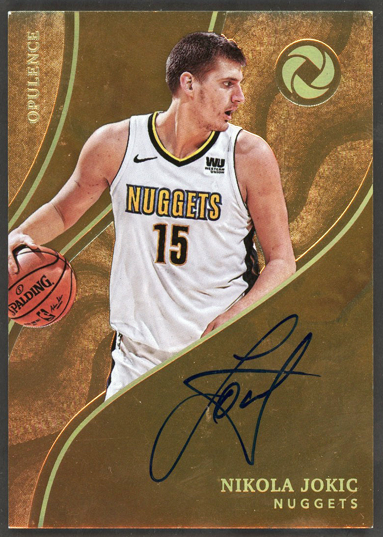 Lot Detail - 2017-18 Opulence Basketball #OA-NJK Nikola Jokic Gold ...