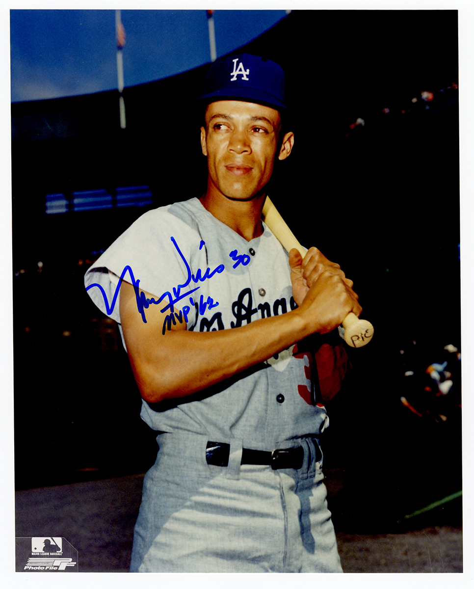 Lot Detail - Maury Wills Signed Photograph