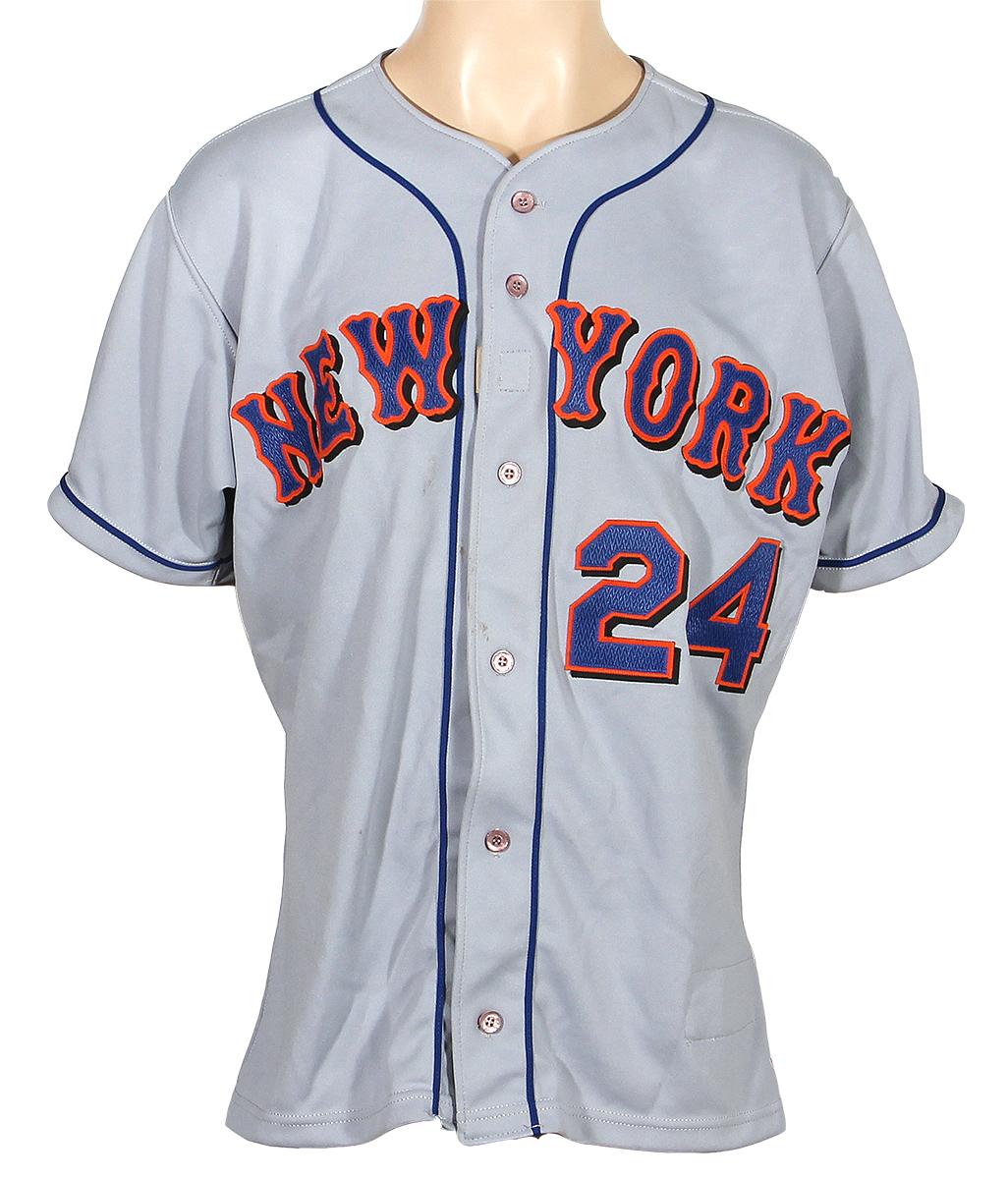 Lot Detail - 2000 Rickey Henderson New York Mets Game Worn Away Jersey