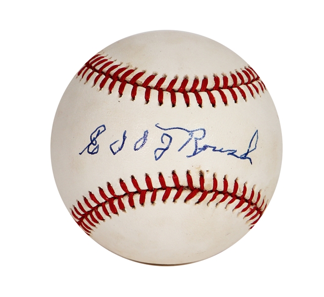 Edd Roush Single Signed Baseball